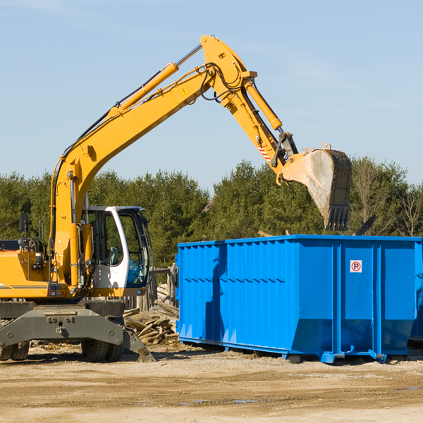 what size residential dumpster rentals are available in New Town ND